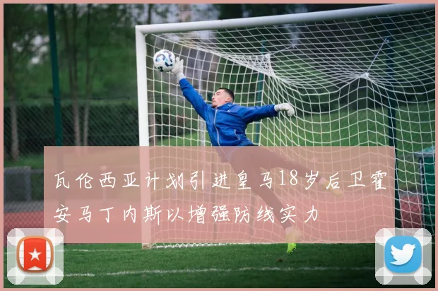 瓦伦西亚计划引进皇马18岁后卫霍安马丁内斯以增强防线实力